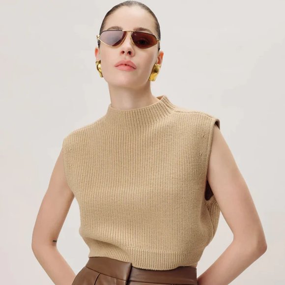 Ronny Kobo - Lumina Top - Sand (NWT) - Picture 1 of 3